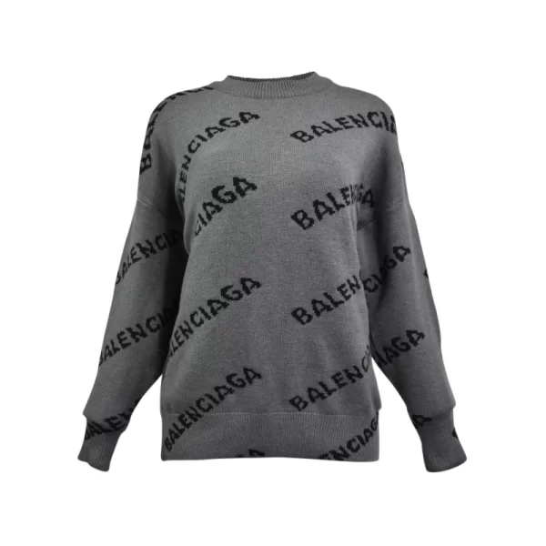 Suéter Allover Gris Oxford