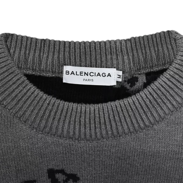 Suéter Allover Gris Oxford - Imagen 7