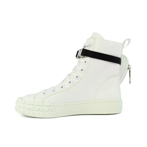 Zapatillas altas Forum Nylon Blancas - Imagen 6