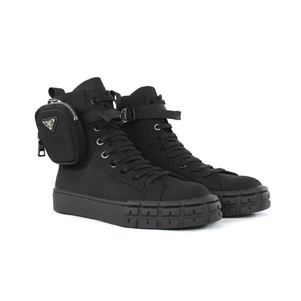Zapatillas altas Forum Nylon Negras - Imagen 5