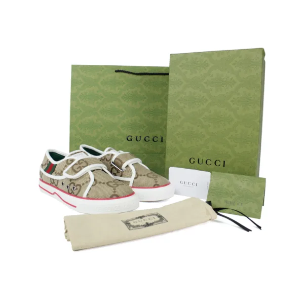 BEIGE 'GG TENNIS 1977' SNEAKERS - Imagen 2