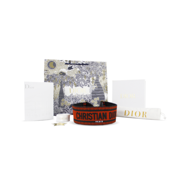 Correa de monedero rojo Christian Dior - Imagen 6