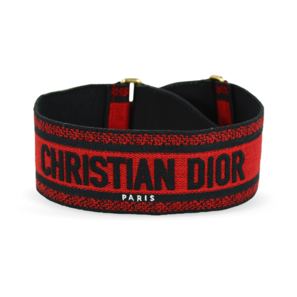 Correa de monedero rojo Christian Dior - Imagen 2