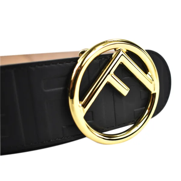 Cinturón de cuero negro Fendi - Imagen 4