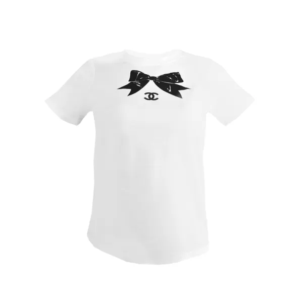 Pre-Owned playera moños estampados 1990