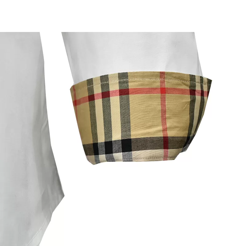 Camisa con Bordado Burberry blanca