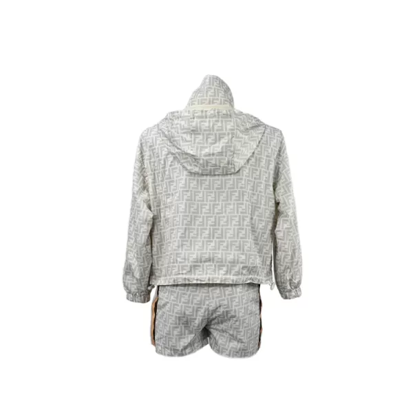 Sudadera short de algodón gris FF - Imagen 6