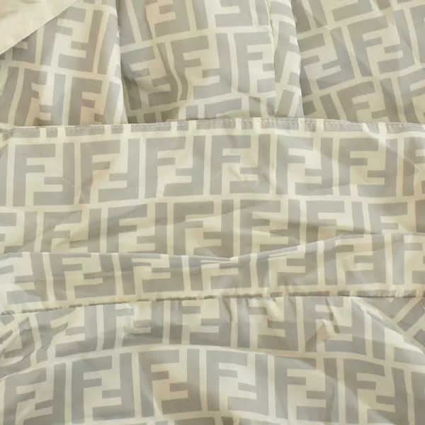 Sudadera short de algodón gris FF - Imagen 2
