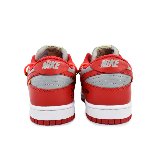 Nike Dunk Low X Off White“University Red” - Imagen 4