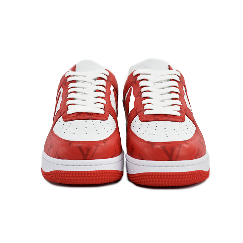 Nike Air Force 1 Low x Louis Vuitton Red Estilo Elegance