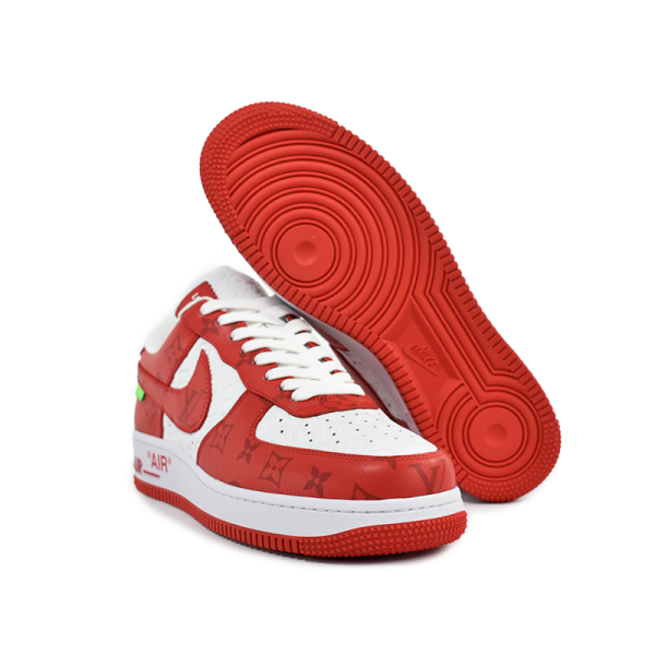 Nike Air Force 1 Low x Louis Vuitton Red - Imagen 4