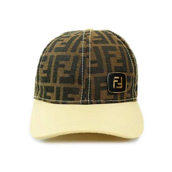 Gorra de beisbol de tejido jacquard FF café