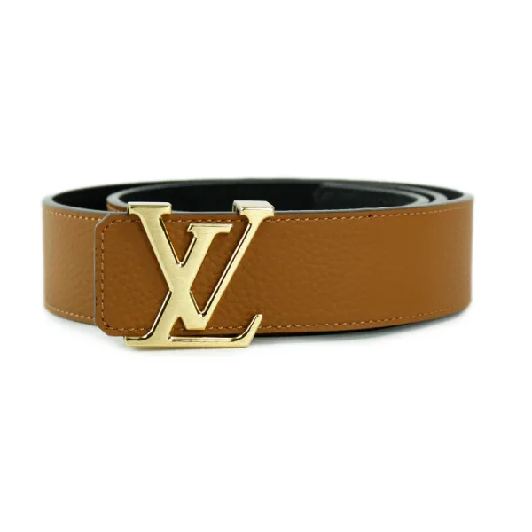 Cinturón brown reversible LV Initiales