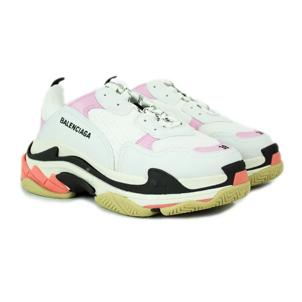 BALENCIAGA The Hacker Project Triple S Blanco y Rosa