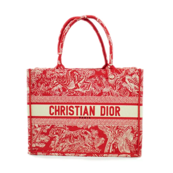 DIOR Book Tote Medium Red