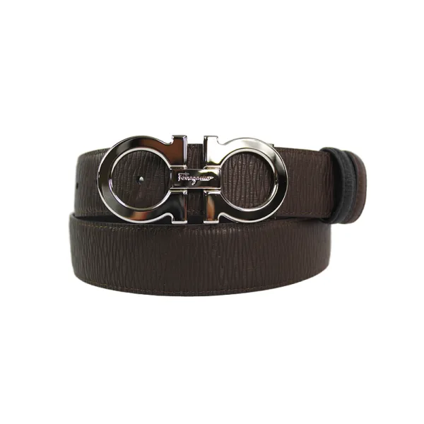 Cinturon Ferragamo Gris Brillante
