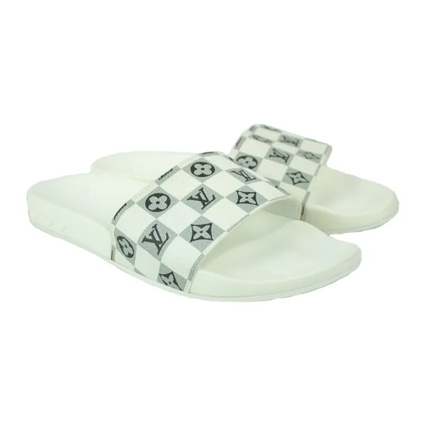 LOUIS VUITTON Sandalias Blanca Monograma Gris