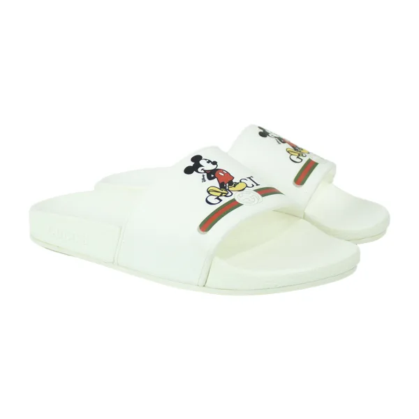 GUCCI x Disney Sandalias Mickey Mouse Blanca